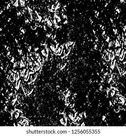 Vector grunge overlay texture. Black and white background