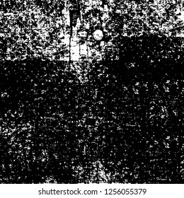 Vector grunge overlay texture. Black and white background