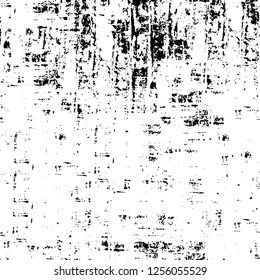 Vector grunge overlay texture. Black and white background