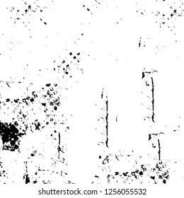 Vector grunge overlay texture. Black and white background