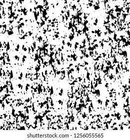 Vector grunge overlay texture. Black and white background