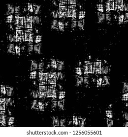 Vector grunge overlay texture. Black and white background