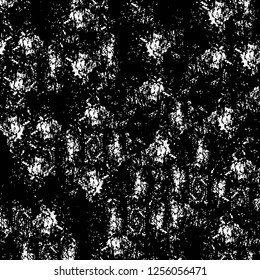 Vector grunge overlay texture. Black and white background