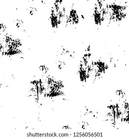Vector grunge overlay texture. Black and white background