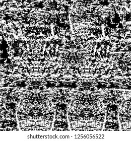 Vector grunge overlay texture. Black and white background