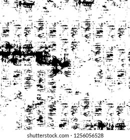 Vector grunge overlay texture. Black and white background