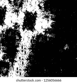 Vector grunge overlay texture. Black and white background