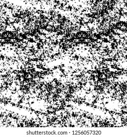 Vector grunge overlay texture. Black and white background