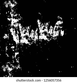 Vector grunge overlay texture. Black and white background
