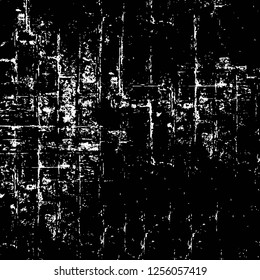 Vector grunge overlay texture. Black and white background