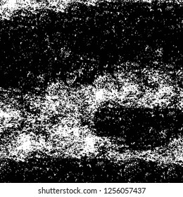 Vector grunge overlay texture. Black and white background