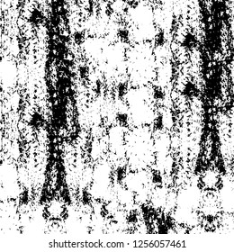 Vector grunge overlay texture. Black and white background