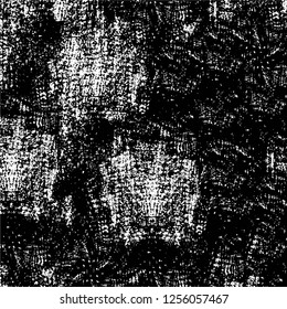 Vector grunge overlay texture. Black and white background