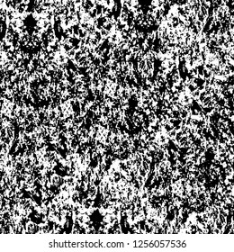 Vector grunge overlay texture. Black and white background
