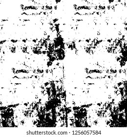 Vector grunge overlay texture. Black and white background