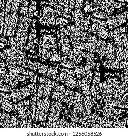 Vector grunge overlay texture. Black and white background