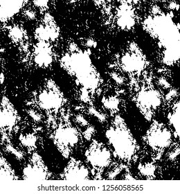 Vector grunge overlay texture. Black and white background