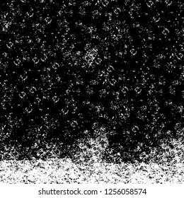 Vector grunge overlay texture. Black and white background