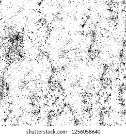 Vector grunge overlay texture. Black and white background