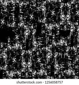 Vector grunge overlay texture. Black and white background