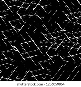 Vector grunge overlay texture. Black and white background