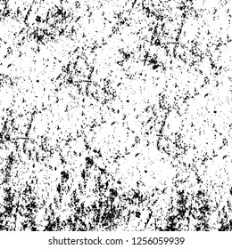 Vector grunge overlay texture. Black and white background