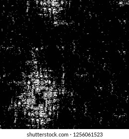 Vector grunge overlay texture. Black and white background