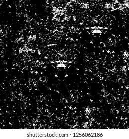 Vector grunge overlay texture. Black and white background