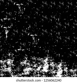 Vector grunge overlay texture. Black and white background