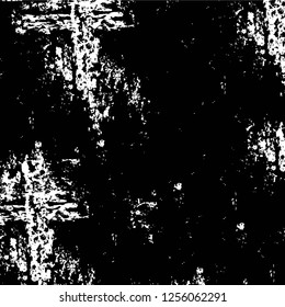 Vector grunge overlay texture. Black and white background