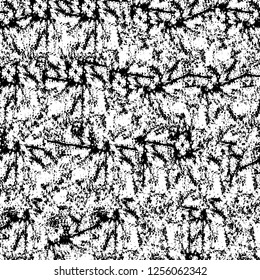 Vector grunge overlay texture. Black and white background