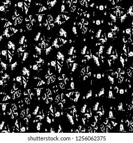 Vector grunge overlay texture. Black and white background