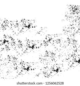 Vector grunge overlay texture. Black and white background