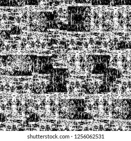 Vector grunge overlay texture. Black and white background