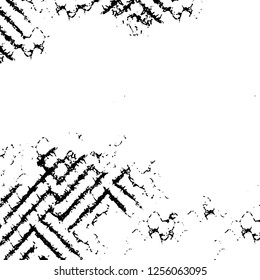 Vector grunge overlay texture. Black and white background