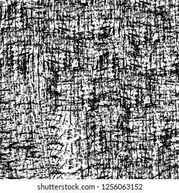 Vector grunge overlay texture. Black and white background