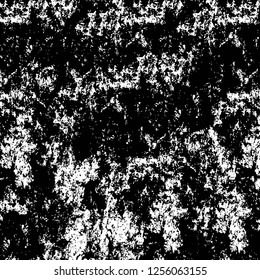 Vector grunge overlay texture. Black and white background