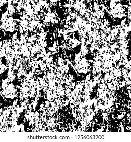 Vector grunge overlay texture. Black and white background