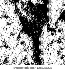 Vector grunge overlay texture. Black and white background
