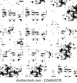 Vector grunge overlay texture. Black and white background