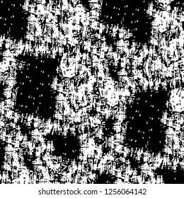 Vector grunge overlay texture. Black and white background