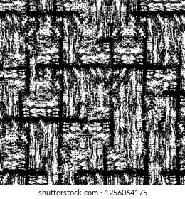 Vector grunge overlay texture. Black and white background