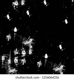 Vector grunge overlay texture. Black and white background