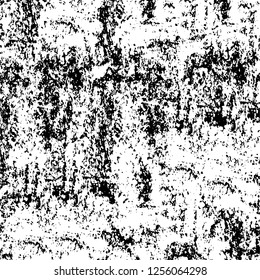 Vector grunge overlay texture. Black and white background