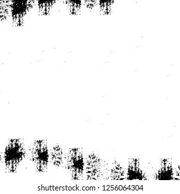 Vector grunge overlay texture. Black and white background