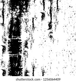 Vector grunge overlay texture. Black and white background