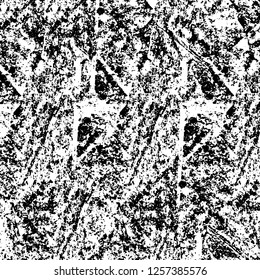 Vector grunge overlay texture. Black and white background