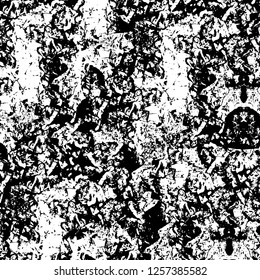 Vector grunge overlay texture. Black and white background