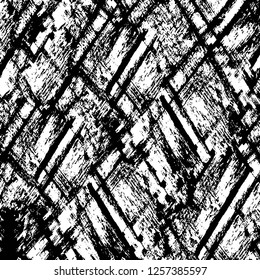 Vector grunge overlay texture. Black and white background