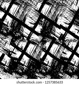 Vector grunge overlay texture. Black and white background
